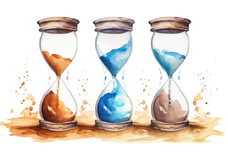Background concept dark glass time hour hourglass sky horologe present business clock timerの素材