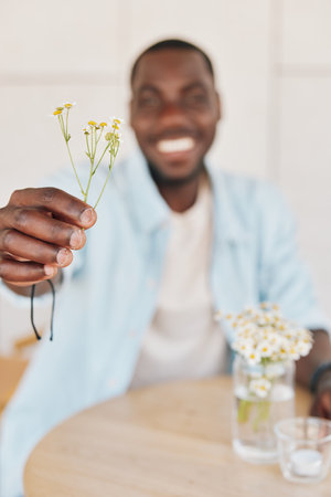 Woman summer green person floral hand garden flowers nature plant beauty bouquetの写真素材