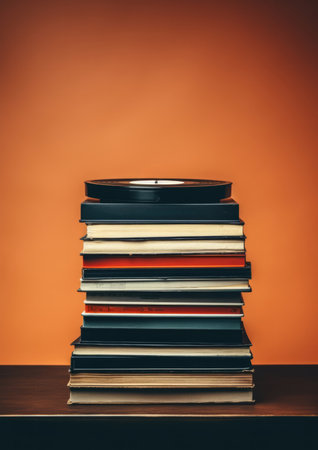 Knowledge education library information school studying books background learn stack literatureの素材