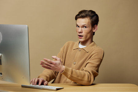 Professional Men in the Digital Age: A Collection of Business-Driven Portraits and Lifestyle Shotsの写真素材