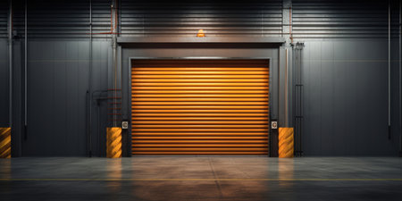 Door industrial building metallic garage steel factory wall shutter warehouse roller security architectureの素材