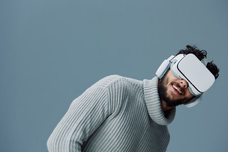Man hair portrait expression young caucasian person adult hat face guy fashionの写真素材
