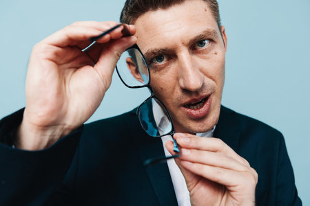 Isolated man adult caucasian hair face person handsome white portrait background looking background man youngの写真素材