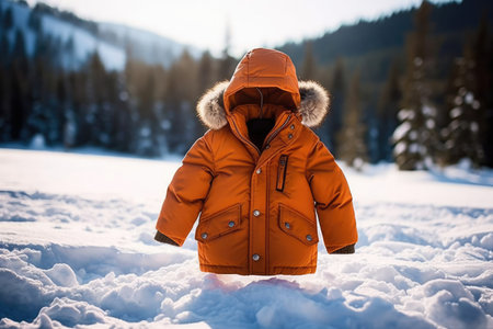 Cold season kid nature person children winter white childhood snowの素材