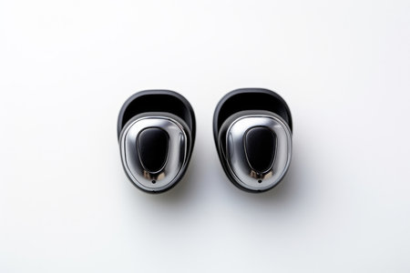 Black colorful equipment object background fashion modern design white pair footwear technology shoe styleの素材