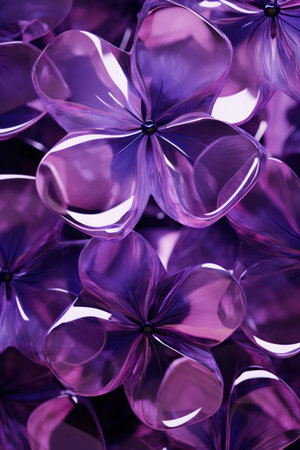 Purple Floral Beauty: A Colorful Blossom of Nature in a Soft and Romantic Backgroundの素材