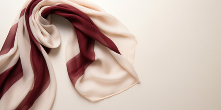 Silk Textile: a Smooth and Luxurious Drapery on a Shiny Satin Backgroundの素材