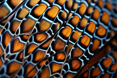 Textured skin abstract scale background snake reptile animal nature design macro surface patternの素材