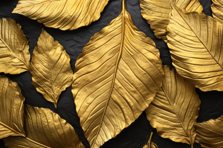 Pattern closeup color texture background yellow plant detail leaf tree autumn natureの素材