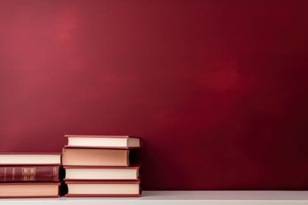Education, Wisdom, and Knowledge: A Group Studying in a Vintage Library, Surrounded by Rows of Old Books on Wooden Bookshelves.の素材
