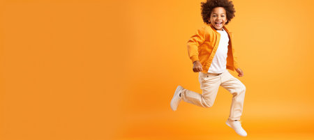 Girl kids children childhood young little cute person jumping activeの素材