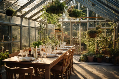 Gardening horticulture agricultural nature green flora plant flower botany hothouse grow glasshouse greenhouseの素材
