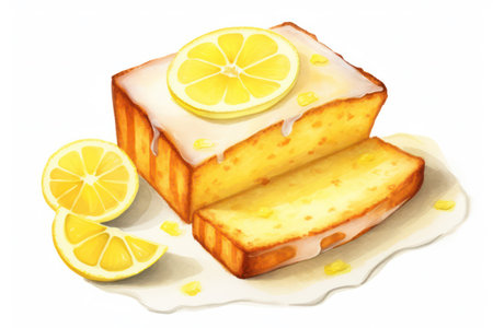 Citrus Delight: A Mouthwatering Lemon Tart Slice with Freshly Baked Homemade Pastry on a Rustic Wooden Plate, Drenched in Delicious Homemade Icing and Topped with a Sweet Lemon Zest and Fresh Mint, Serving as a Scrumptious Gourmet Dessert, Perfect for Breaの素材