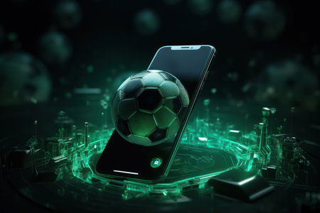 Goal: The Ultimate Soccer Game Competition on Green Mobile Fieldの素材
