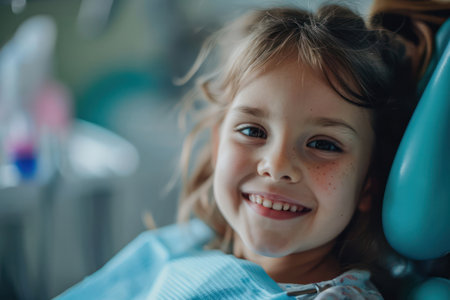 Cheerful Caucasian Girl, Expressing Happiness and Joy in a Pretty Park, with a Cute Smile and Innocent Blue Eyes.の素材