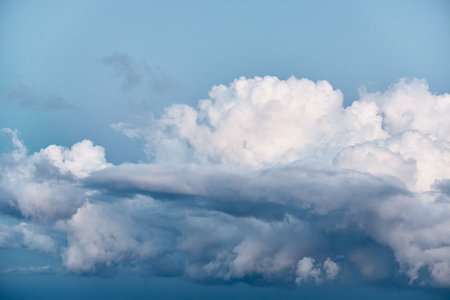 Business Trip Airplane Flying Through Cloudy Sky on Travel Journey Above the World