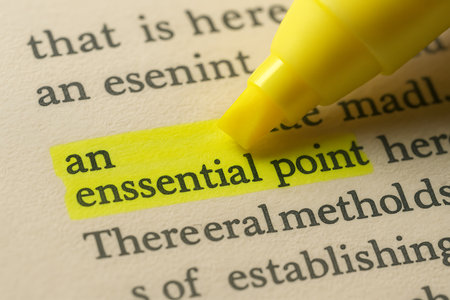 Anesthetized word highlighted in yellow with felt-tip penの素材