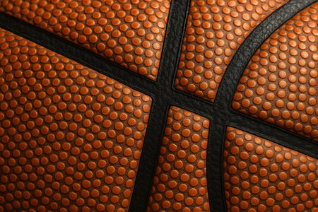 Basketball Design Background. 3D illustration. 3D rendering.の素材
