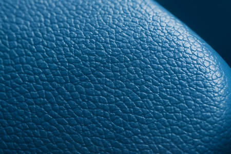 Blue leather texture close up. Abstract background and texture for design.の素材