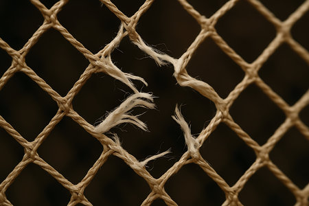 Close up of wire mesh in a cage. Abstract background and texture.の素材
