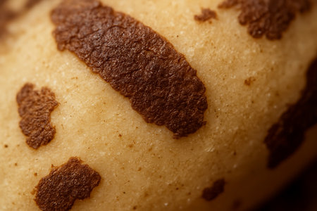 Macro shot of a chocolate chip cookie. Shallow depth of field.の素材