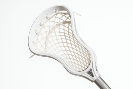 Minimalist Lacrosse Stick â Sport, Clean Design, White Backgroundの素材