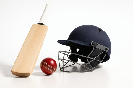 Cricket Gear Still Life â Professional Equipment and Athletic Essentialsの素材