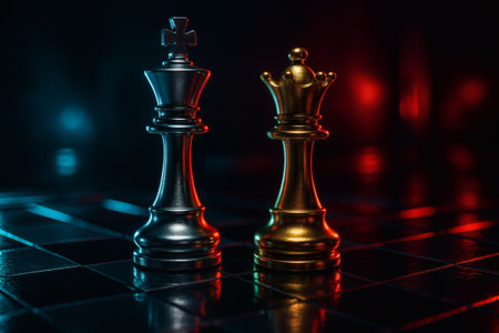 Chess business concept of business ideas and competition and strategy ideas conceptの素材