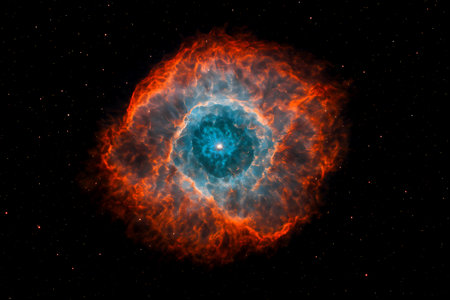 The Cat's Eye Nebula (NGC 6543) â Stunning Planetary Nebula and Deep Space Structure of Stellar Evolutionの素材
