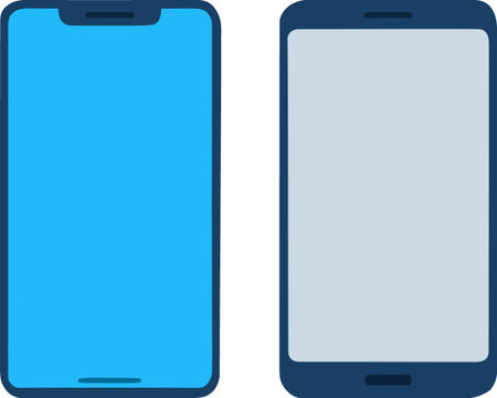 Smartphone vector illustration isolated on a white background. Flat design.のイラスト素材