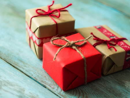 Valentines and mothers day gifts, side view selective focusの写真素材