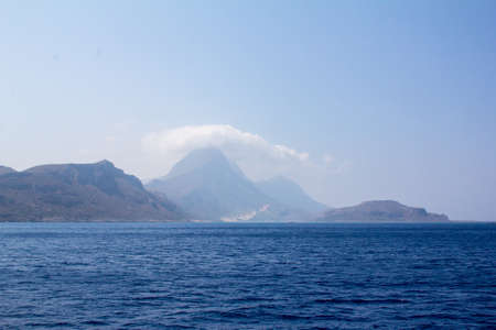 View of the coast of Eastern Crete.の写真素材