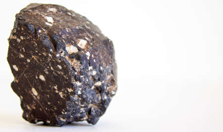 Volcanic rock isolated on beautiful white background.の写真素材