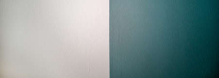 Wall painted in white and blue. Beautiful background. Copy space.
