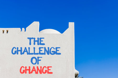 The challenge of chance symbol. Concept words phrase The challenge of chance on beautiful white...