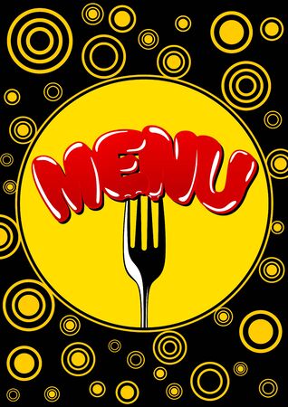 Template menu - the word のイラスト素材