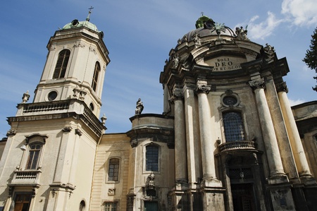 Dominican church in Lviv, Ukraine. Founded in 1745の写真素材