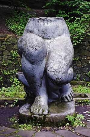 The original sculpture - female legs without the torso.の写真素材