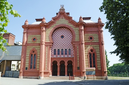 Landmark in Uzhhorod - old synagogue (Ukraine)の写真素材