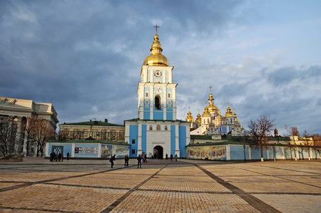 Kyiv, Ukraine - April 10, 2011  St  Michaelのeditorial素材