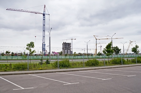 New building in Minsk, Belarusの写真素材