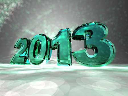 New year - 3d inscription の写真素材