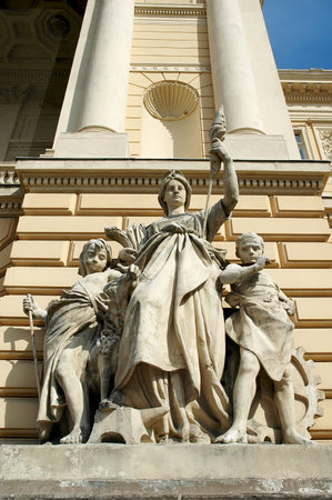 Building of Lvov National University named after Ivan Franko  Was built 1877-1881のeditorial素材