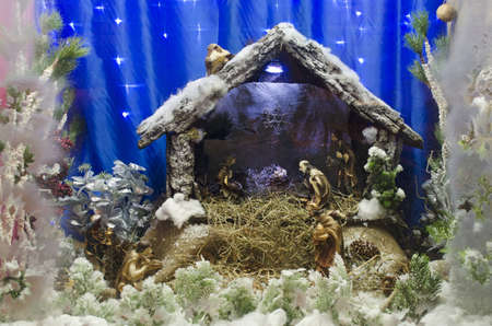 Symbol of Christmas - Nativity sceneの写真素材