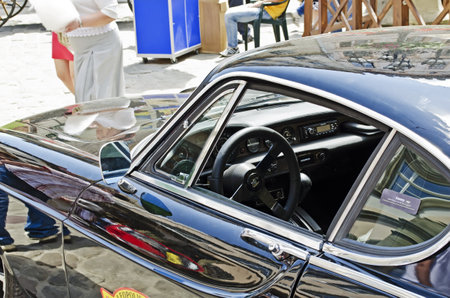 LVOV, UKRAINE - MAY 05: In Lviv was held a festival retro cars - Leopolis Grand Prix on May 05, 2012...