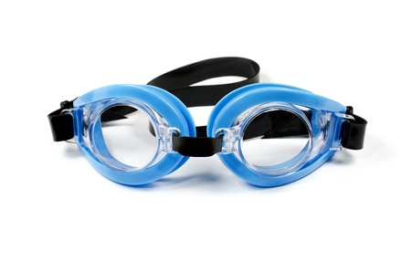 Glasses for swimming isolated on a white background