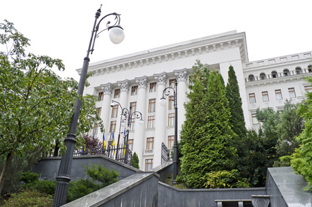 Office of the President of Ukraine in Kiev, Ukraineの写真素材