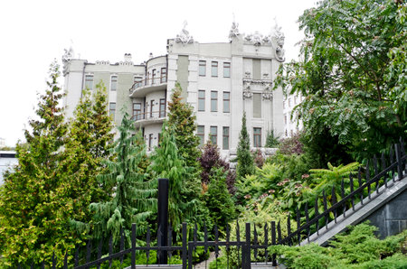 Kiev, Ukraine - October 01, 2013 - The house with chimeras - Presidential Administration of Ukraine in Kievのeditorial素材