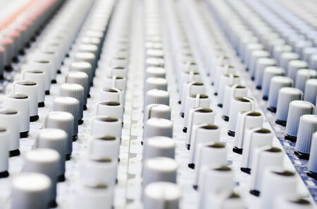 Music background: Equipment for concerts - sound mixer