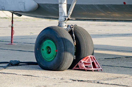 Chassis of the Russian military airplane 